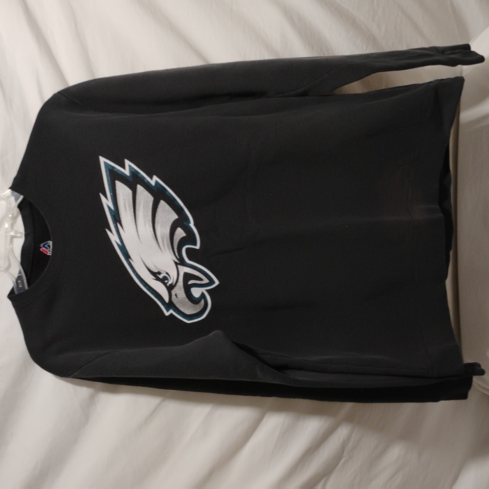 (D-17) Philadelphia Eagles Majestic Crewneck Thin Vtg Sweater Sz.M